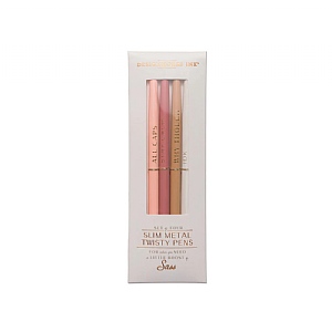 Designworks Ink Twisty Slim Cream Metal Pen - (Set of 4)