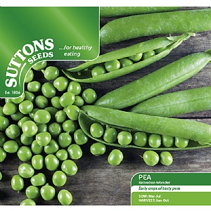 Suttons Pea Kelvedon Wonder Seeds