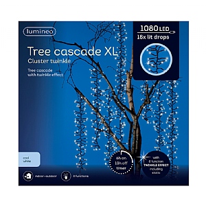 Lumineo 1080 Cool White LED Cascade Cluster Lights