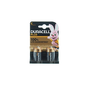 Duracell Plus Power C - Pack of 2 Alkaline Batteries