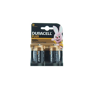 Duracell Plus Power D - Pack of 2 Alkaline Batteries