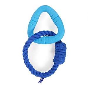 Rosewood Battersea Dog Rubber Triangle with Rope