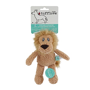 Rosewood Tufflove Lion Textured Plush Dog Toy (Medium)