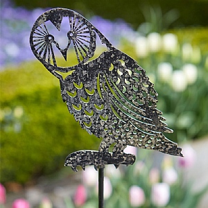 Tom Chambers Hoots Owl Plant Stake