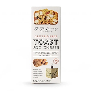 The Fine Cheese Co. Gluten Free Toast for Cheese with Cherries, Almonds & Linseeds 100g