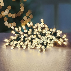 Premier Warm White Battery Operated Timer Lights (600 LEDs)