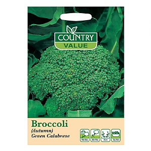Country Value Broccoli (Autumn) Green Calabrese Seeds