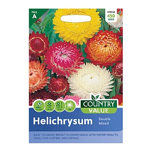 Country Value Helichrysum Double Mixed Seeds