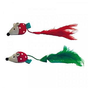 Zoon Nipit Catnip Christmas Mice (Pack of 2)