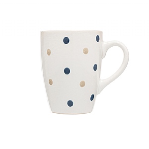 Siip Reactive Glazed Spot Mug - Blue & Beige