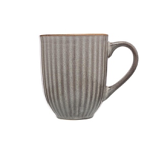 Siip Ribbed Mug - Dark Grey