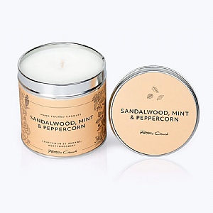 Potters Crouch Sandalwood Mint & Peppercorn Tin Candle 