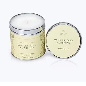 Potters Crouch Vanilla Oud & Jasmine Tin Candle 