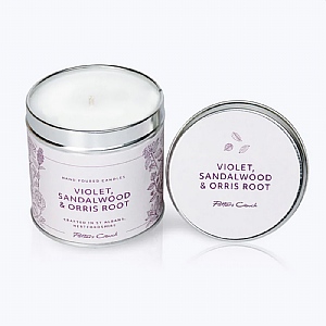 Potters Crouch Violet Sandalwood & Orris Root Tin Candle 