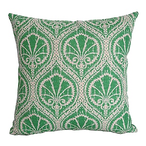 Bramblecrest Teal Motif Square Scatter Cushion