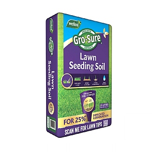 Westland Gro-Sure Lawn Seeding Soil For 25% Improved Germination 25L