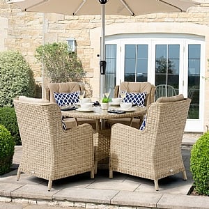 Bramblecrest Somerford 4 Seat Round Dining Set