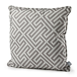 Extreme Lounging Outdoor Patterned B-Cushion Maze Silver Grey (50x50cm)