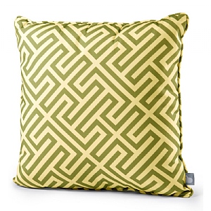 Extreme Lounging Outdoor Patterned B-Cushion Maze Olive (50x50cm)