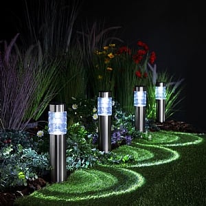 Noma Connectable Midi Prism Stainless Steel Bollard - Set Of 4