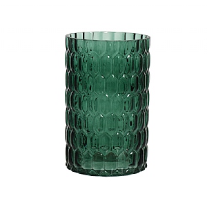 Transparent Green Glass Vase 30cm