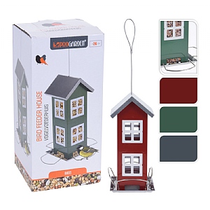 Bird Feeder House 26cm (Assorted Designs)