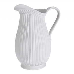White Porcelain Jug Vase (24cm)