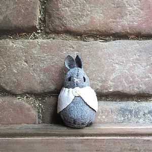 East of India Rabbit With Cream Cape Betty Ornament