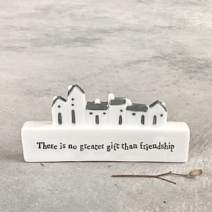 East of India 'No Greater Gift' Porcelain Scene Ornament