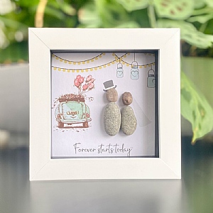 Wedding White Mini Pebble Picture