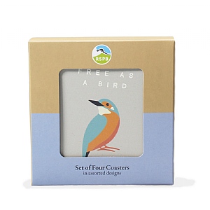 RSPB Free as Bird Ceramic Coasters Set of 4