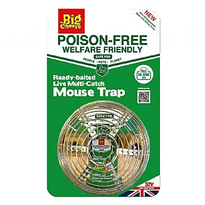 The Big Cheese Ready-Baited Multi-Catch Live Mouse Trap (2 Colours)