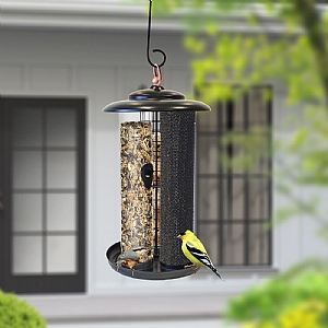 Panacea Modern Farmhouse Triple Mixed Seed Combination Feeder