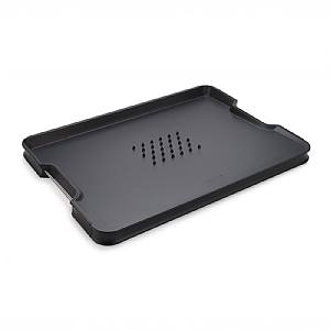 Joseph Joseph Cut&Carve™ Plus Multi-function Chopping Board - Black (Large)