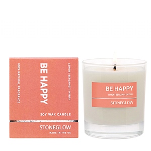 Stongelow Wellbeing Be Happy Candle Boxed Tumbler