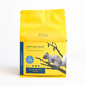 Darkwoods Coffee Lamplight Swiss Water Processed Decaf Whole Coffee Beans (250g)