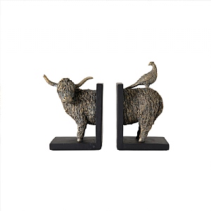 Gallery Direct Highland Cow Bookends Set of 2