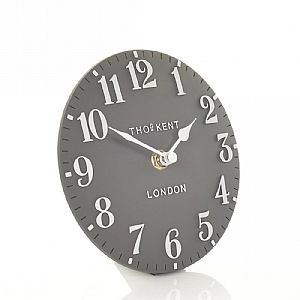 Thomas Kent Arabic Mantel Clock 6" Dolphin Blue