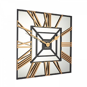 Thomas Kent Mirror Star Square Wall Clock 24"