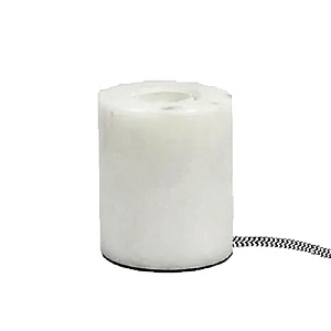 Steepletone B1 White Marble Screw Down Style Table Lamp Base
