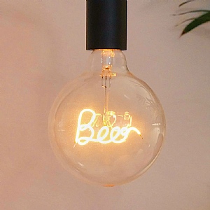 Steepletone 'Beer' Screw Up LED Text Light Bulb