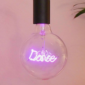 Steepletone 'Dance' Screw Up LED Text Light Bulb