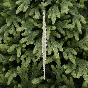 Festive Champagne Gold Glass Icicle 30cm
