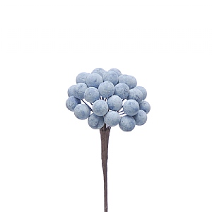 Festive Frosted Blue Berry Pick 15cm