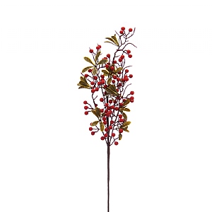 Festive Red Berry Stem 71cm