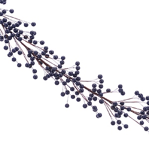 Festive Navy Berry Garland 130cm