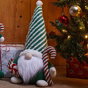 Three Kings Green Candy Cane Gonk