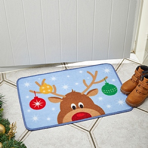 Three Kings Merry Rudolph Door Mat (40 x 60cm)