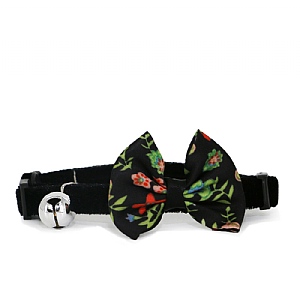 Ancol Vintage Bow Safety Cat Collar Black