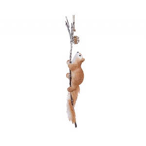 Decoris Squirrel On Branch Decoration 58cm